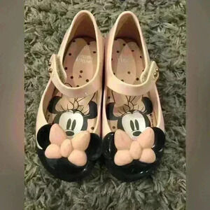 Mini Melissa Minnie with Bow Ballerina Shoes Sz 10